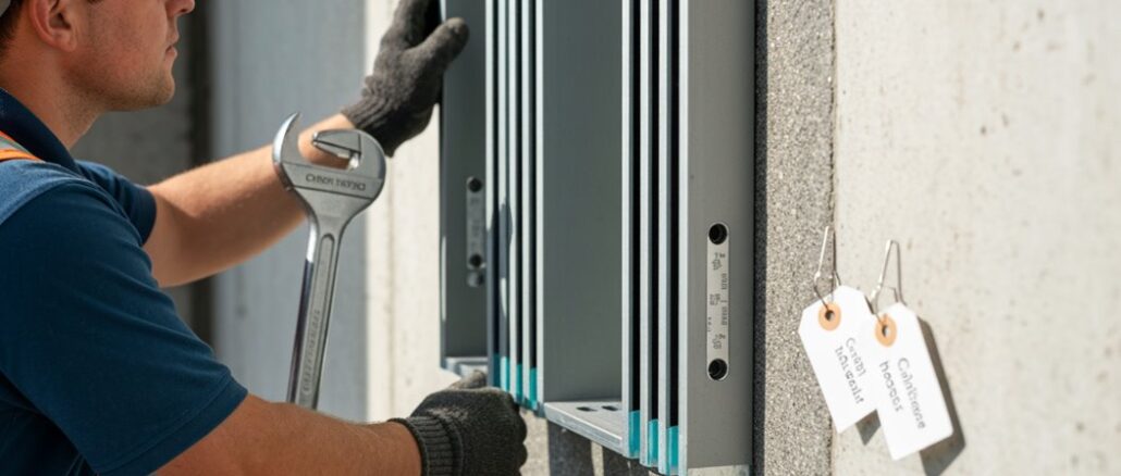 Brandschutzfensterinstallation