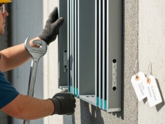 Brandschutzfensterinstallation