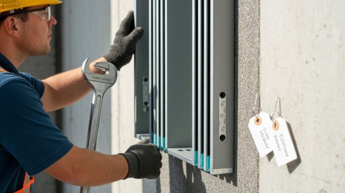 Brandschutzfensterinstallation