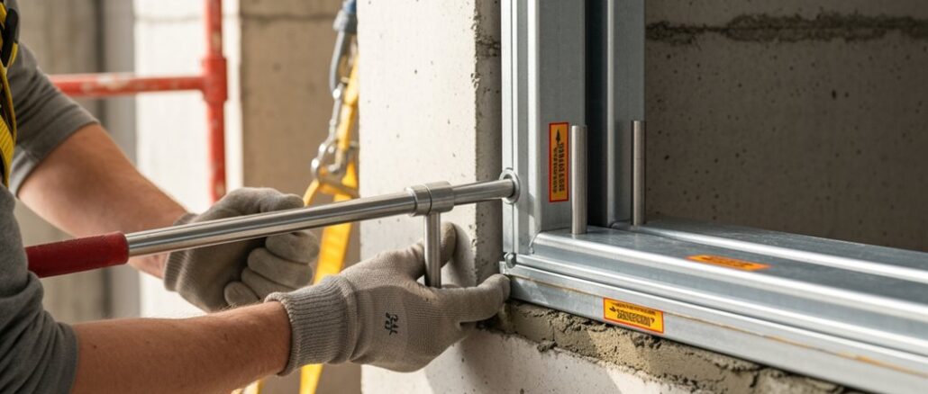 Professionelle Feuerbeständige Fensterinstallation