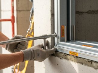 Professionelle Feuerbeständige Fensterinstallation