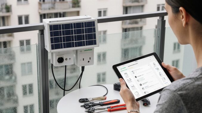 Balkon-Solaranlage korrekt anmelden